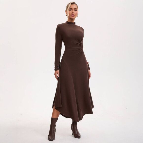 A New Day Dresses & Skirts - A New Day - Women's Asymmetrical A-Line Dress - A New Day Dark Brown